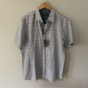 Sahara Club Men's Short Sleeve Button Up Shirt Ditsy Floral Size XL